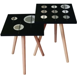 Τραπεζάκια Βοηθητικά (Σετ 2Τμχ) 481LNA2198 35x35x47/42cm Multi