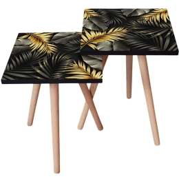 Τραπεζάκια Βοηθητικά (Σετ 2Τμχ) 481LNA2419 35x35x47/42cm Multi