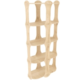 Ραφιέρα Δαπέδου Ayzi 875ZNA4508 57,6x27x137,5cm Oak