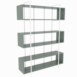 Βιβλιοθήκη Bruti 875ZNA4512 120x29,6x180cm Green-White