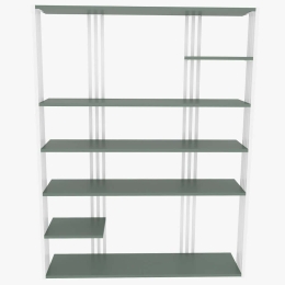 Βιβλιοθήκη Jenny 875ZNA4523 120x29,6x160cm Green-White
