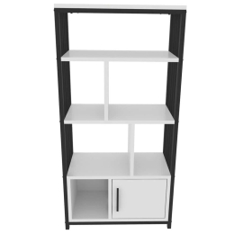 Βιβλιοθήκη Valero 875ZNA4567 60x29,6x120cm White-Black