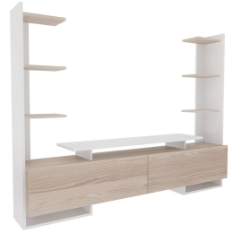 Σύνθεση Τηλεόρασης Ava 875ZNA4587 183,6x31,7x140cm White-Oak