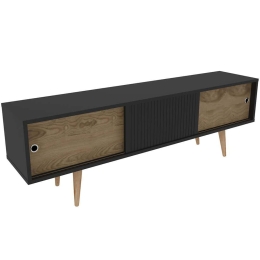 Έπιπλο Τηλεόρασης Ecrin 875ZNA4590 160x34,5x45cm Anthracite-Oak