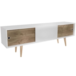 Έπιπλο Τηλεόρασης Ecrin 875ZNA4591 160x34,5x45cm White-Walnut