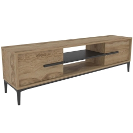 Έπιπλο Τηλεόρασης Eslem 875ZNA4595 120x29,6x43,6cm Oak-Black