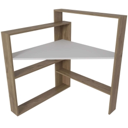 Γραφείο Kelly 875ZNA4633 93,6x93,6x114cm Walnut-White