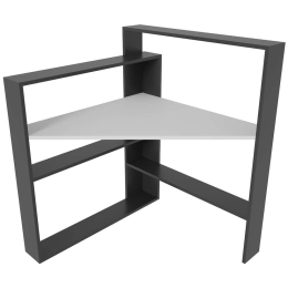 Γραφείο Kelly 875ZNA4635 93,6x93,6x114cm Black-White