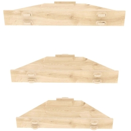 Ράφια Τοίχου Edis (Σετ 3Τμχ) 875ZNA4641 39,4x14,5x5cm Oak