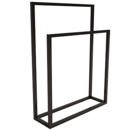 Κρεμάστρα Πετσετών Δαπέδου Emden 285LCV1267 60x21x89cm Black Hannah Home Μέταλλο