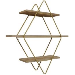 Ραφιέρα Τοίχου Bonn 285LCV1277 60x14x70cm Gold-Oak
