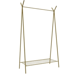 Κρεμάστρα Δαπέδου Munster 285LCV1291 120x35x150cm Gold Μέταλλο