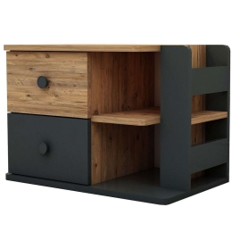 Κομοδίνο Valerin 550ARN2604 44,6x40,3x65cm Pine-Anthracite