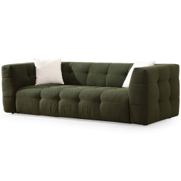 Καναπές Τριθέσιος Cady 560ARE1821 235x100x72cm Green