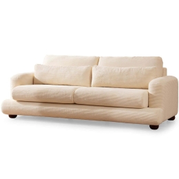 Καναπές Τριθέσιος River 560ARE1834 230x105x90cm Beige
