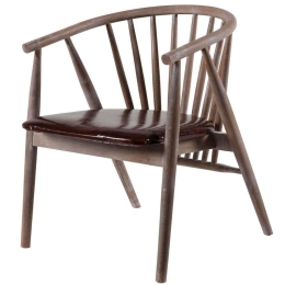 Πολυθρόνα Albero 117FRF1149 55x47x77cm Brown Ξύλο