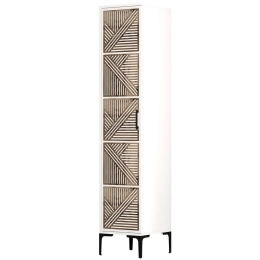 Ντουλάπα Μονόφυλλη Kumsal 845HCT5403 40x47,5x201,4cm White Μονόφυλλη