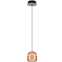 Φωτιστικό Οροφής 701CHD1469 Φ10x120cm Led 1200lm 12W 3000K Rose Gold Opviq