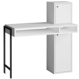 Γραφείο Dora 393MRD1427 102x45x106cm White-Black
