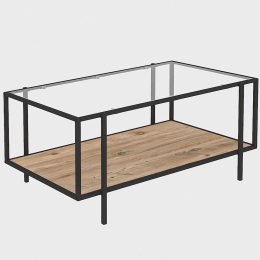 Τραπέζι Σαλονιού Espa 706CLN1163 90x50x45cm Oak-Black