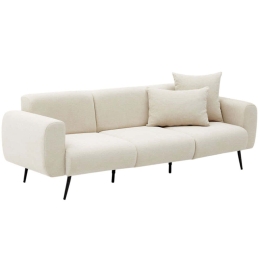 Καναπές Τριθέσιος Side 825BLC2854 235x82x77cm Cream