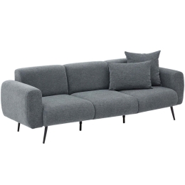 Καναπές Τριθέσιος Side 825BLC2855 235x82x77cm Anthracite
