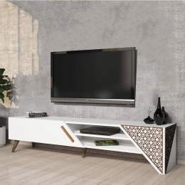 Έπιπλο Τηλεόρασης Beril 845HCT5501 180x37x40cm White
