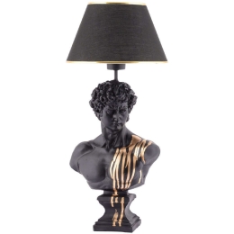 Φωτιστικό Επιτραπέζιο Dawud 390FLH2246 25x67cm E27 40W Black-Gold Opviq