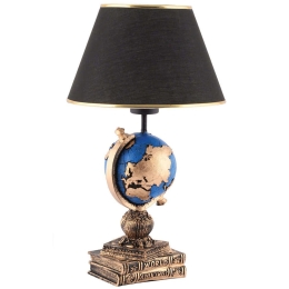 Φωτιστικό Επιτραπέζιο World 390FLH2250 25x50cm E27 40W Black-Blue Opviq