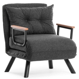 Πολυθρόνα - Κρεβάτι Sando 859FTN2820 60x78x78cm Dark Grey
