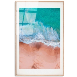 Κάδρο 123BZM2564 30x45cm Multi Wallity Κάθετοι Γυαλί