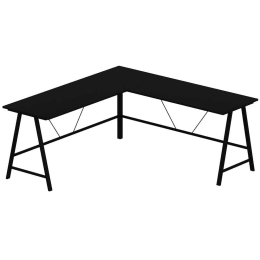 Γραφείο Γωνιακό Team 506MNR3359 180/180x60x76cm Black