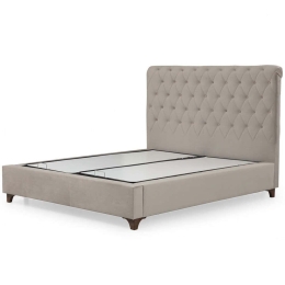 Κρεβάτι Με Αποθηκευτικό Χώρο Deluxe (Για Στρώμα 160x200cm) 771MND1169 160x200x130cm Beige Διπλό