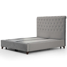 Κρεβάτι Με Αποθηκευτικό Χώρο Deluxe (Για Στρώμα 160x200cm) 771MND1172 160x200x130cm Grey Διπλό