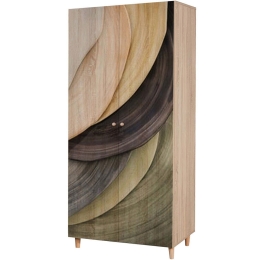 Ντουλάπα Δίφυλλη Lidya 869VEL8684 90x52x192cm Multi Δίφυλλη