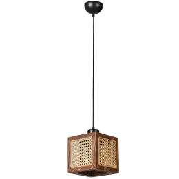 Φωτιστικό Οροφής Kumsal 941RTN1147 18x18x70cm 1xE27 40W Natural-Walnut Opviq