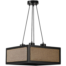 Φωτιστικό Οροφής Kumsal 941RTN1183 41x41x70cm 4xE27 40W Beige-Black Opviq
