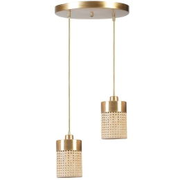 Φωτιστικό Οροφής Zeus 941RTN1186 Φ25x70cm 2xE27 40W Gold Opviq