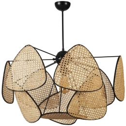 Φωτιστικό Οροφής Hera 941RTN1198 Φ70x90cm 1xE27 40W Natural-Black Opviq