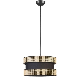 Φωτιστικό Οροφής Vegas 941RTN1203 Φ45x70cm E27 40W Natural-Black Opviq