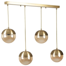 Φωτιστικό Οροφής - Ράγα Kure 941RTN1218 65x15x70cm 4xE27 40W Gold Opviq