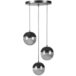 Φωτιστικό Οροφής Kure 941RTN1229 Φ30x70cm 3xE27 40W Black Opviq