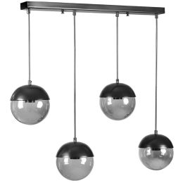Φωτιστικό Οροφής - Ράγα Kure 941RTN1232 65x15x70cm 4xE27 40W Black Opviq