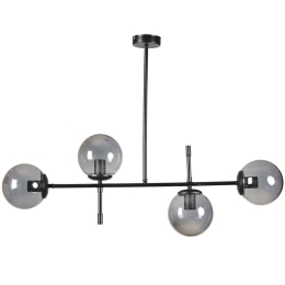 Φωτιστικό Οροφής - Ράγα Favori 941RTN1235 90x15x65cm 4xE27 40W Black Opviq
