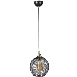 Φωτιστικό Οροφής Jupiter 941RTN1283 Φ18x70cm 1xE27 40W Black Opviq