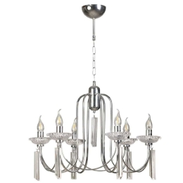 Φωτιστικό Οροφής - Πολυέλαιος Kontes 941RTN1432 Φ65x85cm 6xE14 40W Chrome Opviq