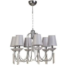 Φωτιστικό Οροφής - Πολυέλαιος Kontes 941RTN1434 Φ65x85cm 6xE14 40W Grey Opviq