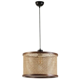 Φωτιστικό Οροφής Gizem 941RTN1455 Φ40x70cm 1xE27 40W Walnut-Natural Opviq