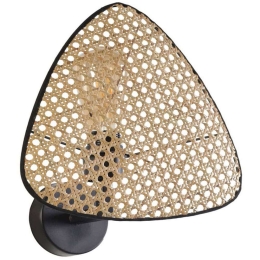 Φωτιστικό Τοίχου - Απλίκα Hera 941RTN1485 Φ28x28cm 1xE14 40W Natural-Black Opviq