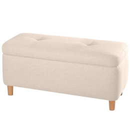 Σκαμπό Rocio 209FLF1385 100x41x45cm Cream